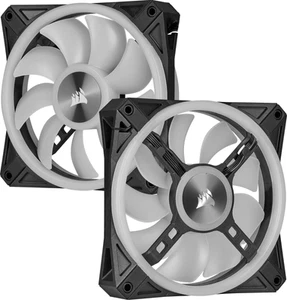 Corsair QL Series, Ql140 RGB, 140mm RGB LED Lüfter, Doppelpack - Bild 1 von 2