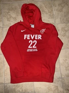 Nike Caitlin Clark #22 Indiana Fever Hoodie WNBA Rebel Edition Red Size SM - Picture 1 of 11