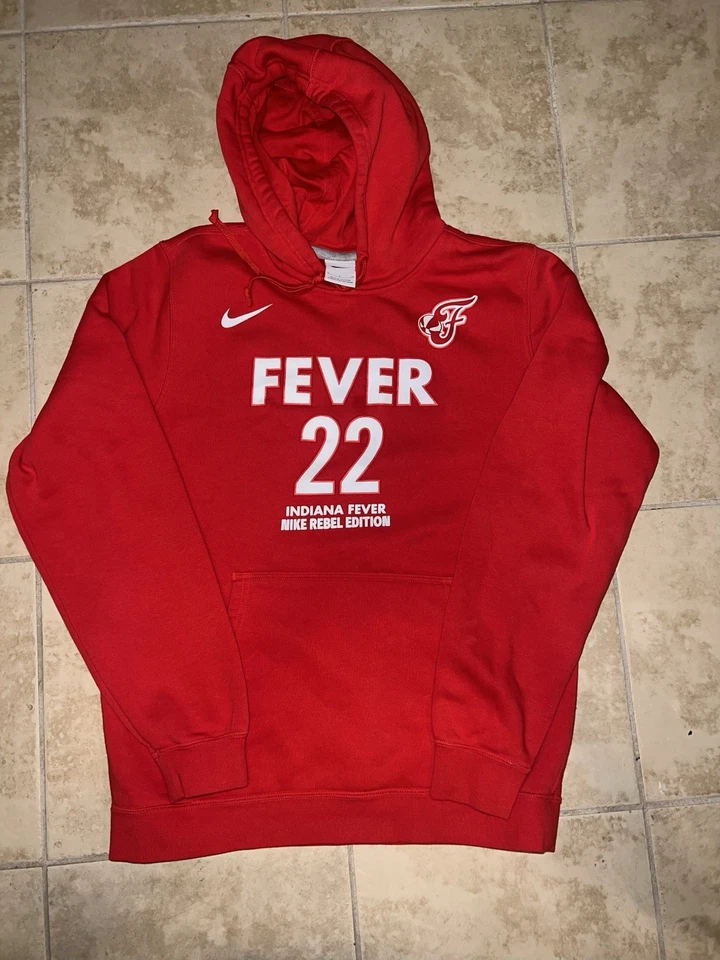 Nike Caitlin Clark #22 Indiana Fever Hoodie WNBA Rebel Edition Vermelho Tamanho Pequeno - Imagem 1 de 4