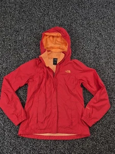 Chaqueta The North Face Mujer Pequeña Salmón HyVent Impermeable Con Capucha Lluvia Shell - Imagen 1 de 10