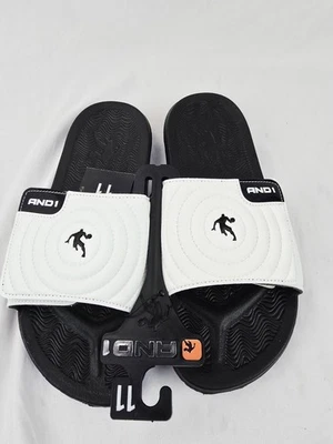AND1 Men’s Athletic Adjustable Swirl Slide Sandals. Size 11 NWT - Image 1 of 3