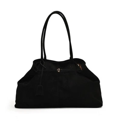 Urban Solid Color Large Capacity Women Casual Suede Tote Bag For Women For Daily - image 1 of 4