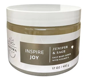 Bath & Body Works INSPIRE JOY Aroma JUNIPER + SAGE Salt Body Scrub 17 oz - Picture 1 of 2