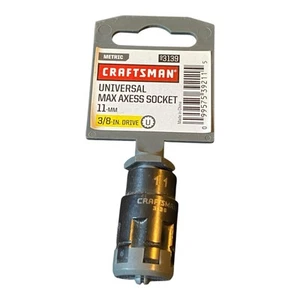 Craftsman Universal Max Axess 3/8" Drive 11mm Socket 3139 New - Picture 1 of 2