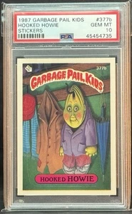 1987 GARBAGE PAIL KIDS SERIES 9 #377B HOOKED HOWIE PSA 10 GEM MINT - Picture 1 of 2