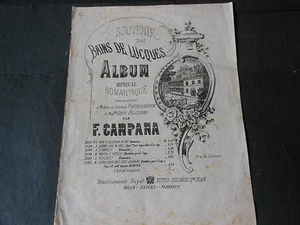 1800 SPARTITO SOUVENIR BAINS DE LUCQUES MAESTRO CAMPANA TITO GIO RICORDI - Picture 1 of 1