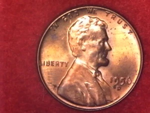 1956 d Denver Mint Lincoln wheat cent#49 - Picture 1 of 2