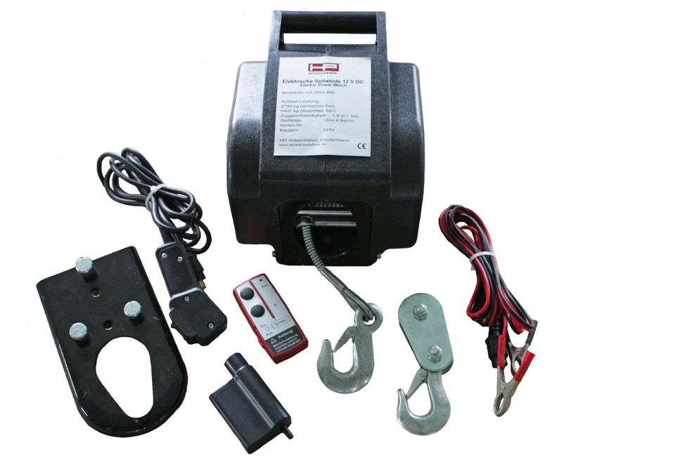 TRAGBARE ELEKTRO SEILWINDE - für OFF ROAD  - JAGD  -  FELD -  FORST - HANDWERK - Bild 1 von 1