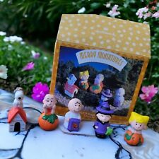 Vtg 1996 Hallmark Merry Miniature Collection Peanuts Pumpkin Patch 5 Piece Set  