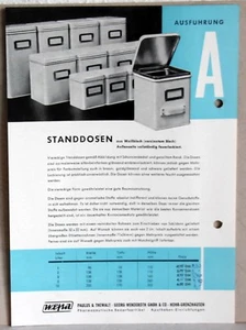 Folleto publicitario wepa latas de pie alrededor de 1957 - Imagen 1 de 2
