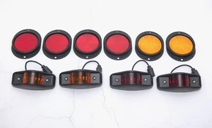 Humvee Side Marker Light LED with Reflectors Kit 5 tons m998 BLACK - Aluminum - Picture 1 of 4
