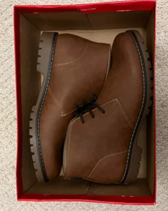 CHAPS Male Chukka Boots, Memory Foam Footbed, Lace Closure, Welt Stitching, Sz11 - Picture 1 of 6