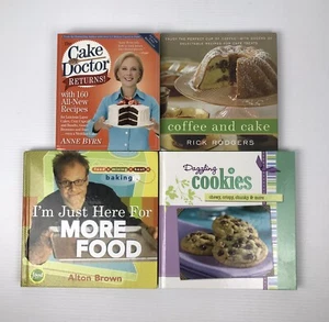 Baking Dessert books Lot Of 4 Cakes Cookies Bars Muffins Biscuits Cookbooks - Picture 1 of 24