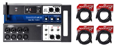 Soundcraft Ui12 12 Input Digital Mixer w/Wifi+App Control+Recording+4 XLR Cables - Image 1 of 4