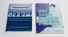 Lot Of 2 Mathematics for Elementary Teachers & About Teaching Mathematics PB