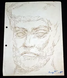 Disegno di ricerca linea Hawaii anni '50 Barbuto maschio Madge Tennent (1889-1972) (DAT) - Foto 1 di 5