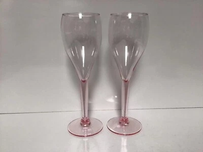 Retro CROWN CORNINGPINK Glass Stemware/TallWine Glasses/VintageTableware Foto 1 de 4