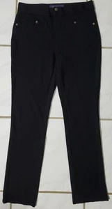 NYDJ Not Your Daughters Rayon Jeans Women Size 4P Petite Black Leggings Stretch - Picture 1 of 11