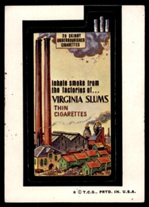 1974 Topps Wacky Packages 6th Series Virginia Slums
