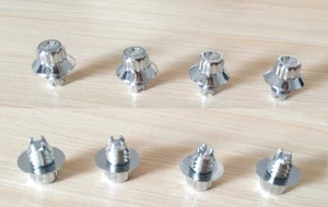 1 x cromo plata plástico remache de rueda remache borde de reemplazo de labio IDEAL PARA PRUEBA FIT J6 - Imagen 1 de 2