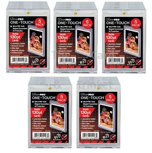25x Ultra PRO One-Touch 130pt Magnetic Card Holders Protectors UV Protection - Foto 1 di 4