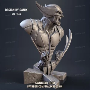 buste wolverine de 10 cm, buste fan art - Picture 1 of 2
