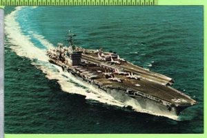 USS Nimitz CVN 68 Farbbild Postkarte unbenutzt - Bild 1 von 1