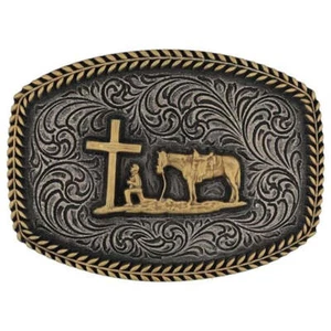 Hebilla A996P Montana Plateros Faithful Frontier Attitude NUEVA - Imagen 1 de 1