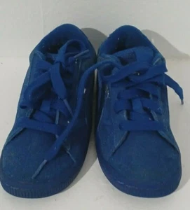 Puma Kinder Fit Lace Up Toddler Shoes Size10C Blue - Picture 1 of 6