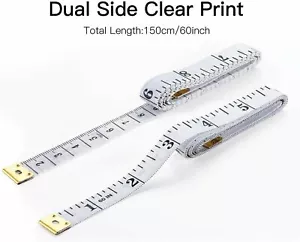 Body Measuring Tape Ruler Sewing Cloth Tailor Measure Soft Flat 60 inch 150 cm - Picture 1 of 6