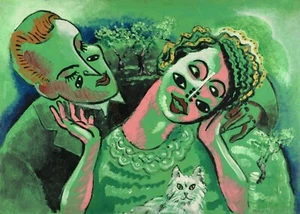 FRANCIS PICABIA Poster or Canvas Print "SOUS LES OLIVIERS (COQUETTERIE)" - Picture 1 of 1