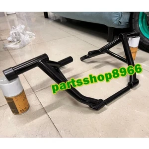 Kawasaki Z125 Crash Cage Guard Bar Stunt Part Foot Step Pegs Subcage Steel Black - Picture 1 of 7