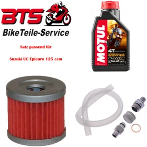 Satz 1L Öl, Filter, Ablassschraube passend für Suzuki UC Epicuro 125 ccm 60 - Bild 1 von 1