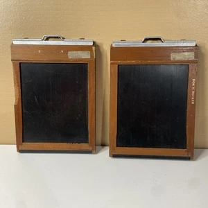 (2) 4x5 Wooden Film Holder, Folmer Graflex Corp. - Picture 1 of 14
