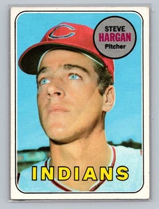 1969 Topps Steve Hargan #348 - Cleveland Indians - NEAR MINT to MINT - Picture 1 of 2