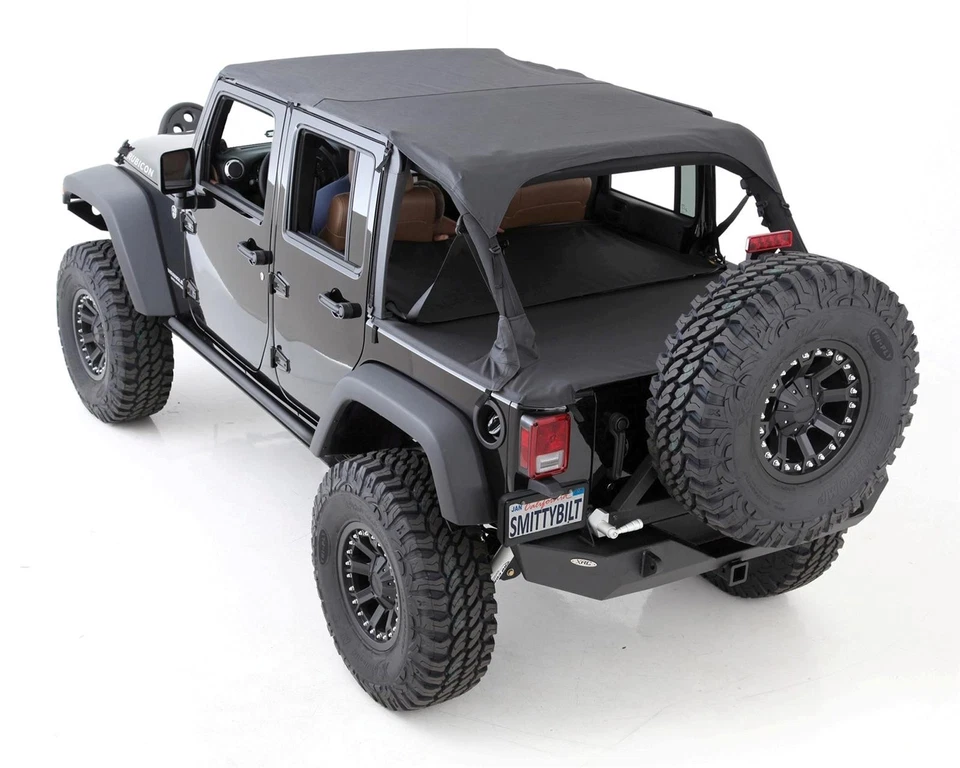 Smittybilt Extended Top Black Diamond para 2010-2018 Jeep Wrangler JK 4 portas - Imagem 1 de 4