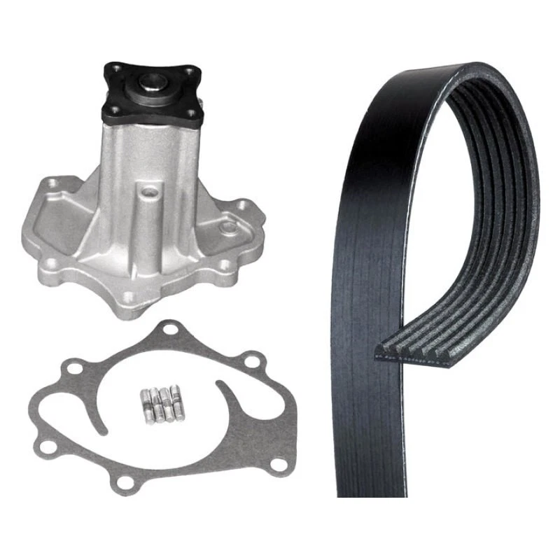 For Infiniti FX50 09 Engine Coolant Water Pump and Serpentine Belt Kit Foto 1 de 2