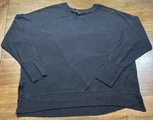 Athleta Women’s Size 2X Black Coaster Luxe Sweatshirt - Picture 1 of 5