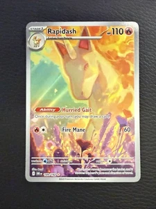 RAPIDASH 189/182 RIVALES DESTINADOS HOLO ILUSTRACIÓN RARA TARJETA POKEMON TCG - Imagen 1 de 2