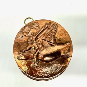 Scandinavian Copper Wall Hanging – Vintage Flying Ducks - Picture 1 of 10