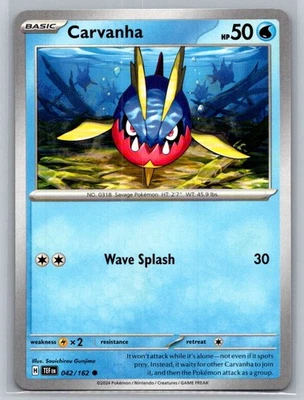 Carvanha #042/162 SV05: Temporal Forces Common - Pokemon Cards D74 - Image 1 of 2