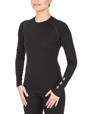 Volcom Merino Blend Crew Women's Shirt, Black, Large Foto 1 de 4