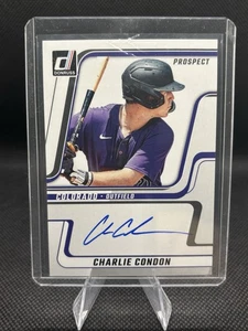 Charlie Condon 2025 Donruss Baseball Prospect Auto Colorado Rockies - Picture 1 of 2
