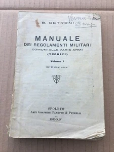 OLD MANUAL OF MILITARY REGULATIONS COMMON TO VARIOUS CUCETRON WEAPONS 1935 - Picture 1 of 7