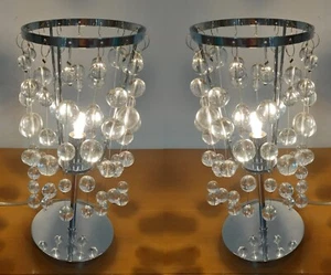 BELLISSIMA COPPIA LAMPADE ANNI 70 Pair table lamps 70s h32cm - Picture 1 of 7