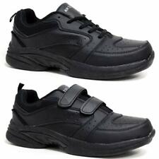 Mens Leather Trainers New Wide Fit Walking Running Gym Casual Driving Shoes Size