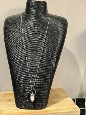 Accesorio Nuevo Con Etiquetas Collar Cristal Cuarzo Blanco Foto 1 de 4