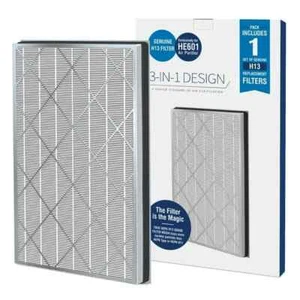 2-PACK True HEPA Filter H13, 3-stage, Activated Carbon SHARK HE600 HE601 HE602 - Picture 1 of 5