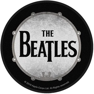 Beatles Drum sew-on cloth patch 90mm diameter - Picture 1 of 1
