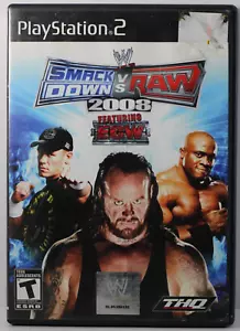 WWE Smackdown VS Raw 2008 (Sony Playstation 2, 2007) PS2 CIB - Picture 1 of 5
